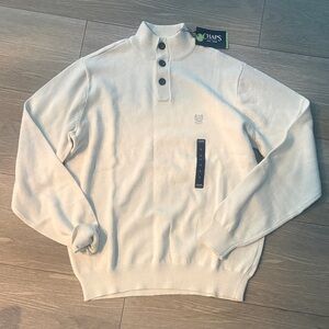 Chaps Men's Off-White Cream Sweater Large NWT